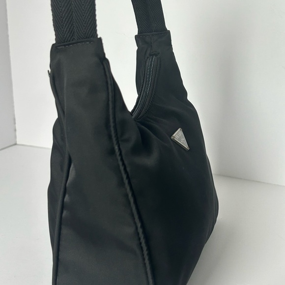 Authentic Prada Black Nylon Hobo Bag - Picture 6 of 12